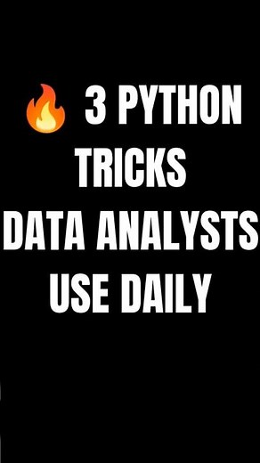 Python Tricks That Make Data Analysis Easier 🚀 #python #programming #coding #tech #shorts