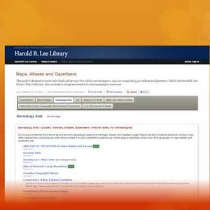 Map Resources at the Harold B. Lee Library