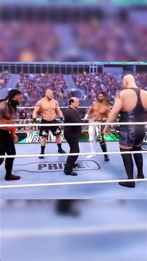 Roman brock big show and seth punished to poul heymon #shorts