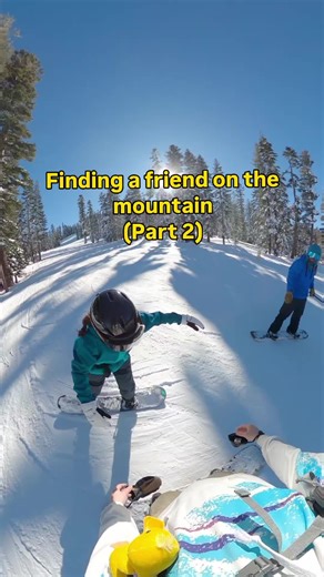 Finding a friend/old coworker on the mountain part 2 tips on snowboarding #snowboarding #snowboardinglife #learning #wholesome