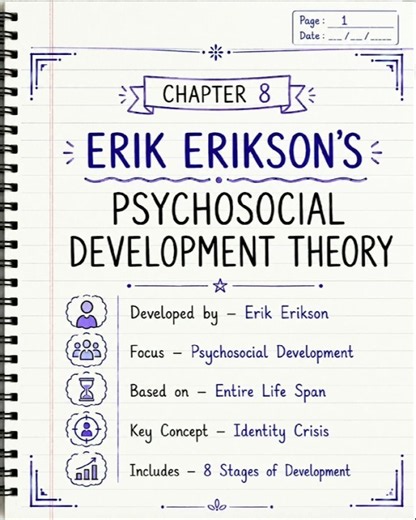 Erik Erikson Psychosocial Development Theory | Chapter 8 Complete Notes | CTET Pedagogy 2026