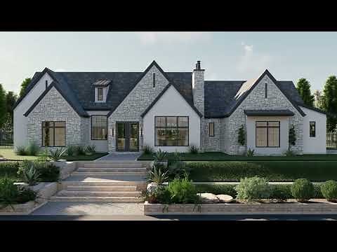 MODERN TRANSITIONAL HOUSE PLAN 963-00826 WITH INTERIOR