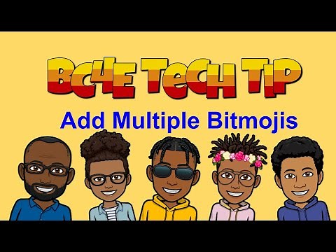How to Add Mulitple Bitmojis for a Class or Group Picture