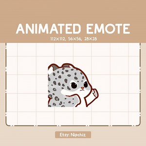 Animated Emote Chibi Snow Leopard Punching Fast / Ready to Use / Cute Funny Emote - Etsy Australia
