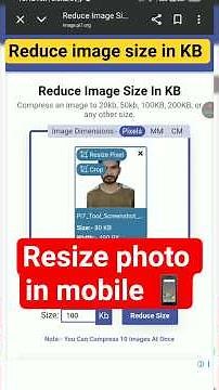 How to Resize photo in mobile🤔 Reduce image size in KB #resizeimage #job #photo ‪@Howtodo11ap‬