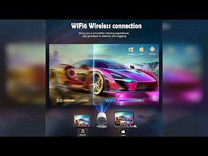 Review: HY300 Projector with WIFI6 and Bluetooth, 4K 1080P Support with Android TV 11.0, Mini ...