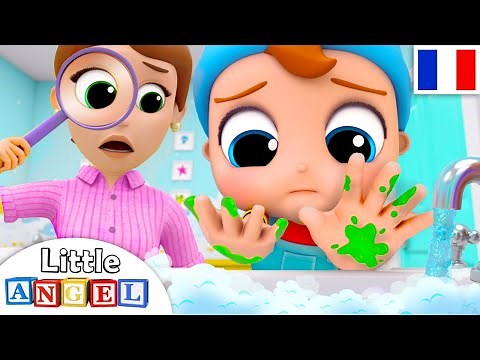 Lave Tes Mains Bébé Louis 🤲 Comptines pour Bébé | Little Angel Français