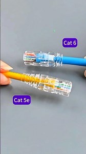 How to Connect RJ45 Connector to Cat 6 Cable Easy Step-by-Step! 📶✨ #shorts