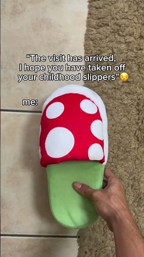 🍄 Level up your comfort with these Mario slippers! ⭐ # #mariobros #marioslippers #slippers
