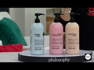 philosophy 32oz enchanted holiday shower gel trio | QVC