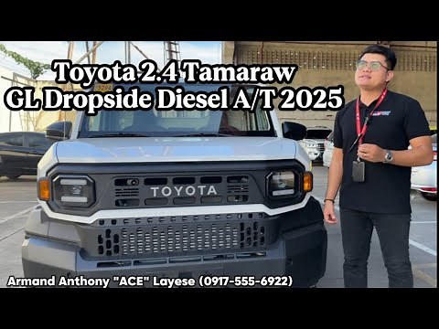 Toyota 2.4 Tamaraw GL Dropside Dsl A/T 2025 (LWB, Pick-up, Hilux Champ)