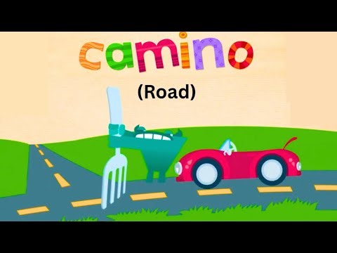 Endless Spanish CAMINO / ROAD Learn Spanish Word + English Translation | Educational videos for kids