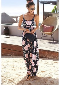 Multi Print Tie Back Maxi Dress X30124