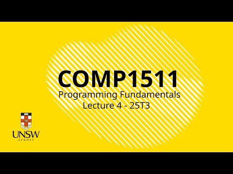 COMP1511 Week 2 Lecture 2