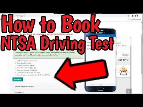 How to book an NTSA Driving Test Via eCitizen