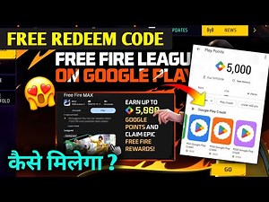 Free Fire Max League🔥 Free Google Redeem Code😍 | Free Fire League on Google Play | Earn 5000 Points