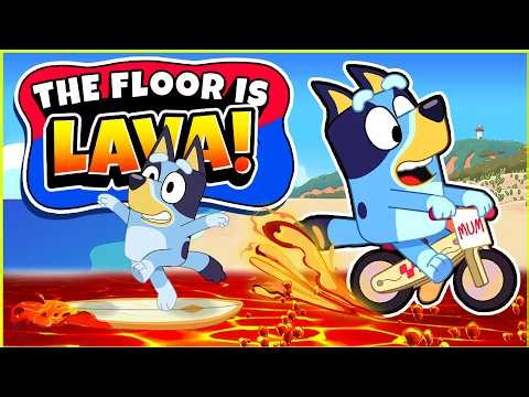 Bluey Floor Is Lava | Brain Break | Kids Movement | Just Dance