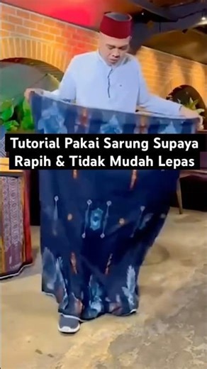 Cara Pakai Sarung Ala UAS‼️