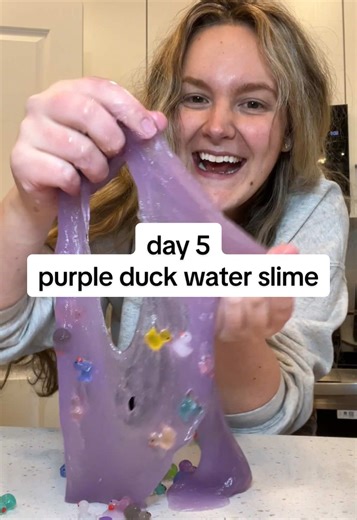 DIY Purple Water Slime with Ducks: Fun Craft for Kids