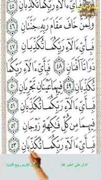 Surah Ar-Rahman, Verses 40-59, recited with an angelic, soothing voice that moves the heart #Trea...