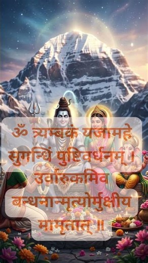 Powerful Maha Mrityunjaya Mantra 🙏 | Lord Shiva Blessings 🔱 #shorts