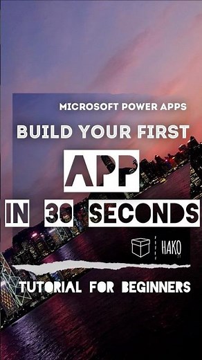 How to Build your first App in 30 SECONDS 🚀 - Microsoft #PowerApps Tutorial for Beginners