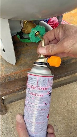 Portable Cassette Gas Tank Adapter #gascylinder