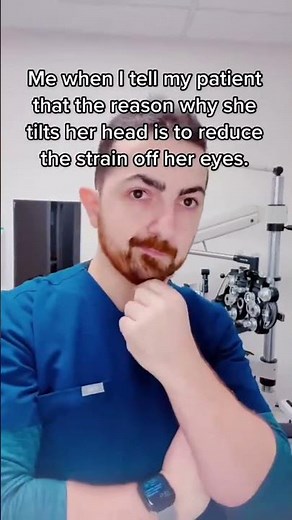 Tilting your head is not a habit; it is a compensation