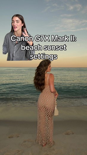 Canon G7X Mark II Beach Sunset Settings