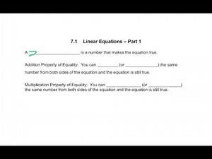 7.1 Solving Linear Equations Part 1 (fixed)