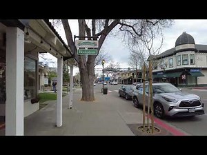 Walking Downtown Pleasanton (4K) - Alameda County, California