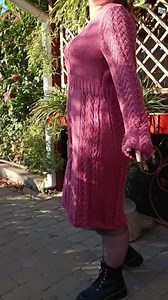 Coral Dress Knitting Pattern: Women's Knit Dress Tutorial (PDF)
