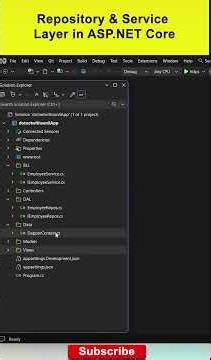 Repository and Service Layer in ASP.NET Core