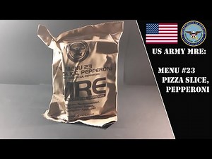 US MRE Menu #23: Pizza Slice, Pepperoni | Military Ration Review and Taste Testing