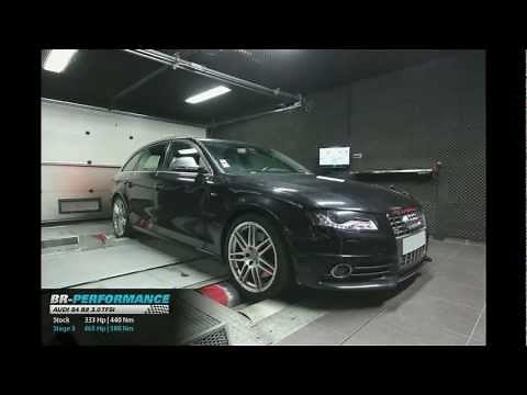 Reprogrammation moteur AUDI S4 B8 3.0 TFSI 333hp @ 465hp (Stage 3) par BR-Performance