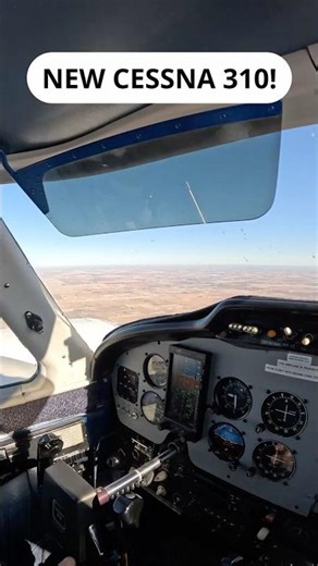 Inside the Cockpit of Our New Cessna 310 #aviation #cockpitview #cessna