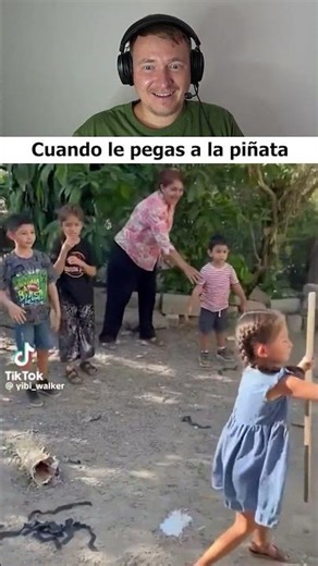 Cuando le pegas a la piñata