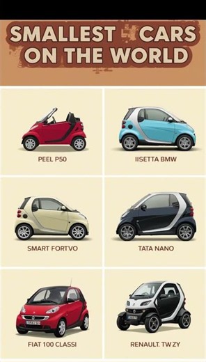 👉 Top 3 Smallest Cars in the World 😳🔥 (Part 2)