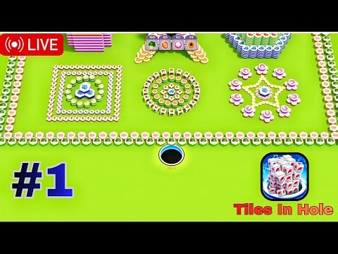 Tiles in Hole LIVE Gameplay I Satisfying TileDrop Challenge | Noob to Protect