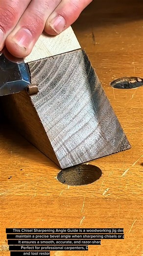 Genius Chisel Sharpening Jig – Perfect Angle Every Time! Woodworking Tool Tips & Tricks”