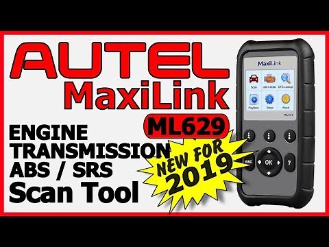 Autel ML629 MaxiLink OBDII Diagnostic Scan Tool 2019 Review Video