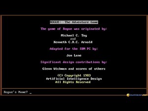 Rogue: the Adventure Game gameplay (PC Game, 1984)