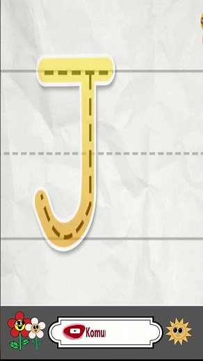 Learning to Recognize and Write Uppercase and Lowercase J #learningtowrite