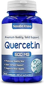 Quercetin 500mg Capsules | Vegan Friendly Quercetin Dihydrate High Potency Antioxidant Supplement for Skin Heart and Immune Support | Gluten-Free | Made in the USA in GMP Facilities (200 Servings)