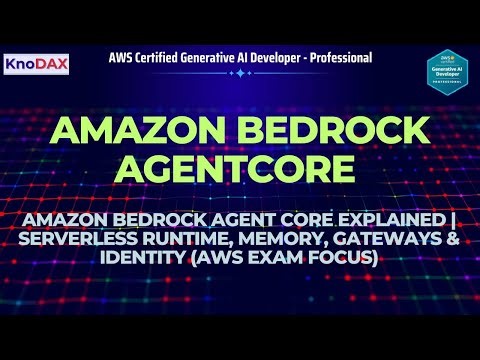 Amazon Bedrock AgentCore Explained | Serverless Runtime, Memory, Gateways & Identity (Exam Focus)
