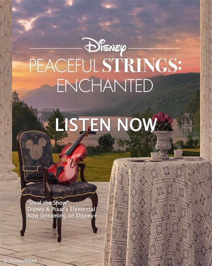Dearest listeners, elevate your wedding, ball, or soirée with classical covers of Disney melodies wrapped in enchantment. ✨🎻 The Disney Peaceful Strings: Enchanted album awaits. Listen: https://open.spotify.com/album/4DaP0EiSR4ARb3c808jR3A | Walt Disney Records