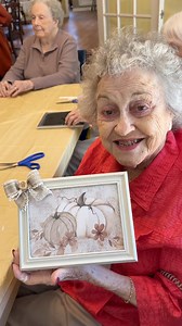 🥰Crafting with my favorite ladies at The Arbor Assisted Living….I encourage you to reach out and volunteer with your passions! I promise it’s appreciated, but hard to say who gets more joy from it ❤️ #morethancrafting #dollartreecraft #fallcrafts | Hammons Nest