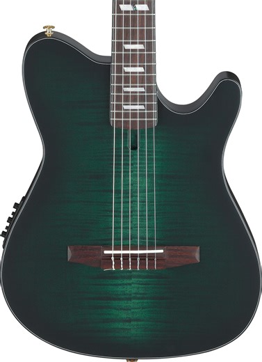 FRH20 Thinline Nylon-string Acoustic-electric Guitar - Dark Emerald Green Low Gloss