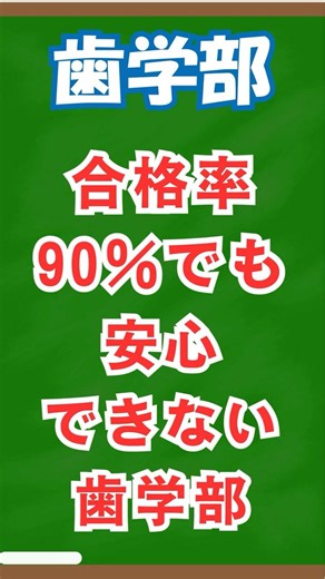 国家試験合格率90％でも安心できない歯学部の現実