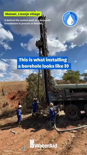 Here’s what we got up to in Malawi with #TeamWater! The plans there are for WaterAid to repair and drill new deep wells to bring clean water to communities around the country reaching six Malawi communities and more than 6,000 people with clean water available 24 hours a day so they no longer need to walk long distances or drink water from contaminated streams. The borehole seen here was being dug in Lisonje village. | WaterAid America